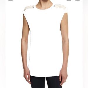 Alala White Mesh Back Muscle Tank